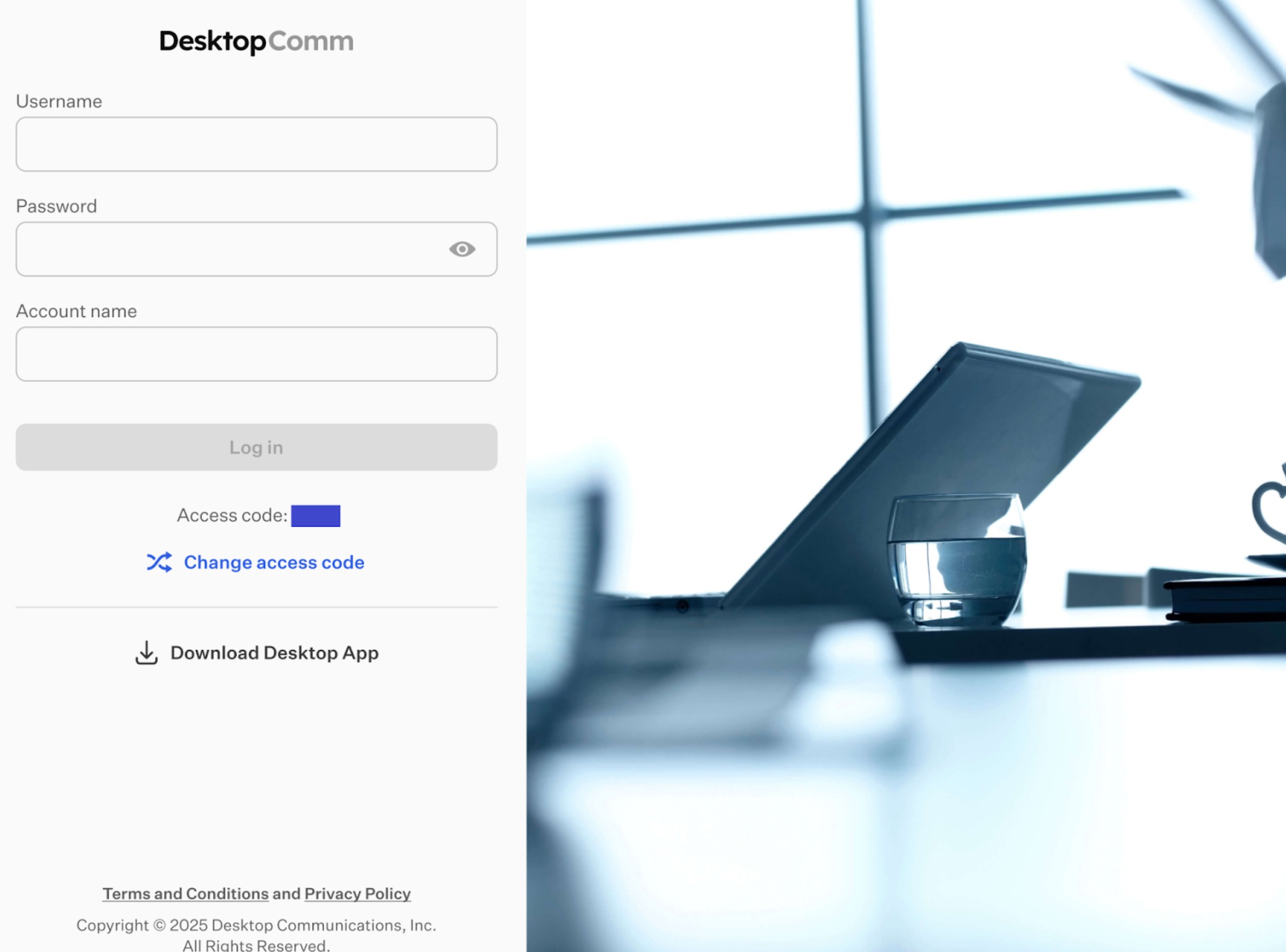 Login Form Interface