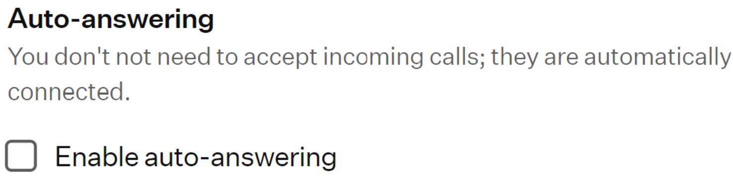 Auto-answering